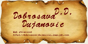 Dobrosava Dujanović vizit kartica